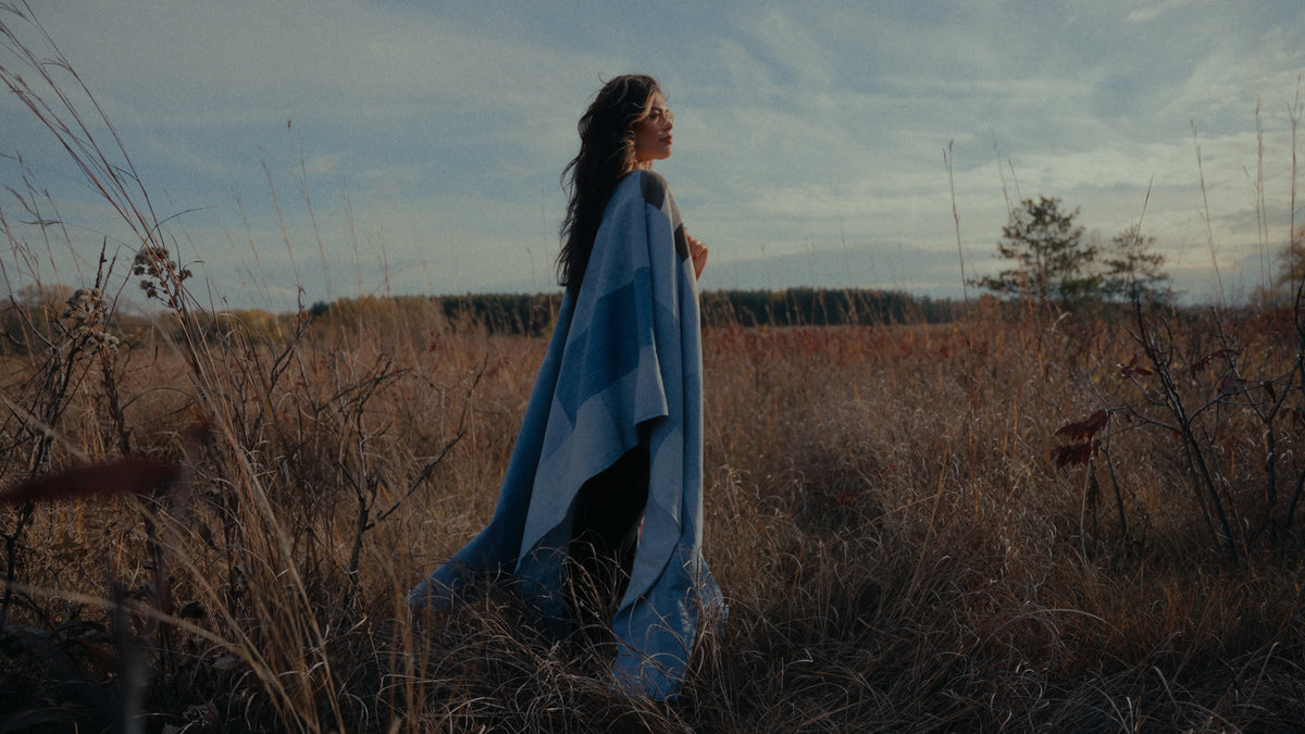 Fielder Denim Poncho