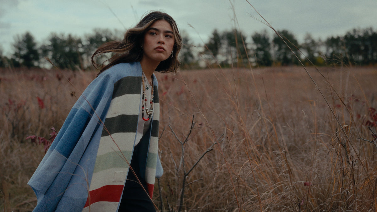 Fielder Denim Poncho